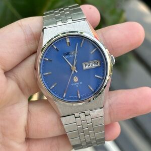1976 Seiko Type II  Ref. No.: 0903-8120
Blue Ocean Ripple Dial w/ Day-Date Kanji